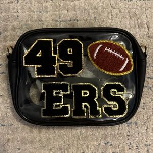 Clear crossbody stadium bag